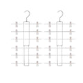 Six-Tier Pants and Skirt Hangers with Clips, Pack of 2 - view 2