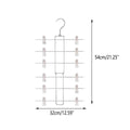 Six-Tier Pants and Skirt Hangers with Clips, Pack of 2 - view 3