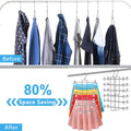 Six-Tier Pants and Skirt Hangers with Clips, Pack of 2 - view 5