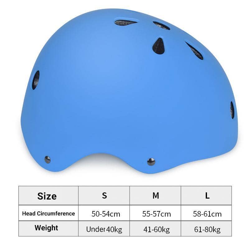 Skate and Bike Helmet with Dial Fit - Blue, Medium (Head 55-57 cm) - view 5