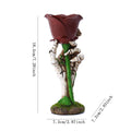 Skeleton Hand Rose Candle Holder Gothic Halloween Resin Decoration - view 3