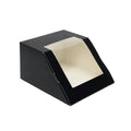 Slant Window Gift Boxes, Pack of 10 (19.5 x 22 x 12 cm) - Black