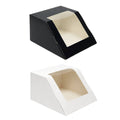 Slant Window Gift Boxes, Pack of 10 (19.5 x 22 x 12 cm) - Black - view 3