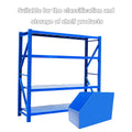 Slanted Corrugated Storage Bin Set, Pack of 5 for Garage Shelves - Size 50 x 38 cm - view 5
