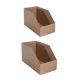 Slanted Front Cardboard Storage Boxes, Pack of 10 - 50 x 24 x 20 cm - view 3