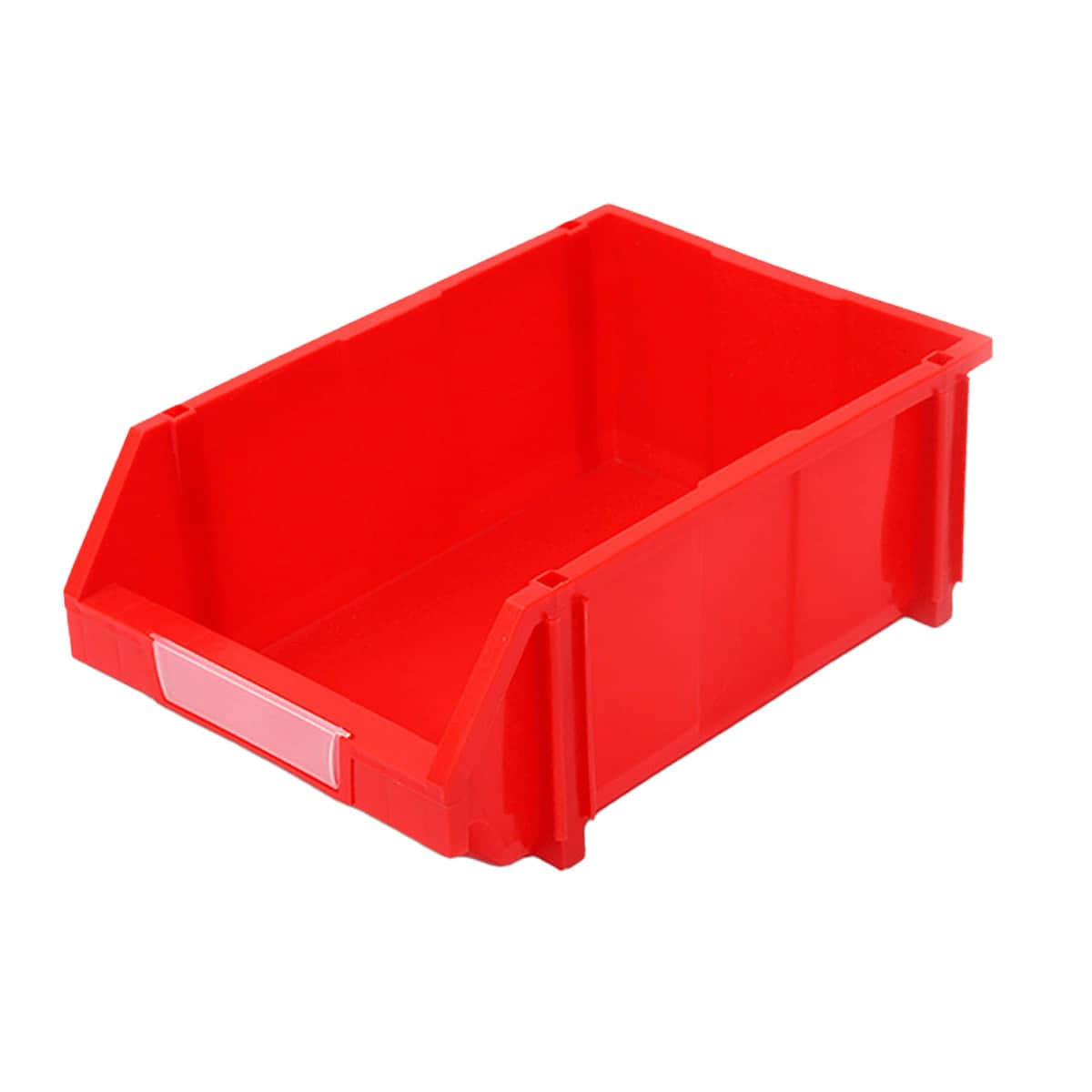Slanted Plastic Storage Boxes for Screws, Nuts and Crafts, Pack of 2 - Red