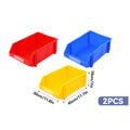 Slanted Plastic Storage Boxes for Screws, Nuts and Crafts, Pack of 2 - Red - view 4