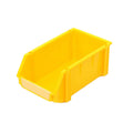 Slanted Plastic Storage Boxes for Screws, Nuts and Crafts - Yellow, Pack of 2