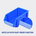 Slanted Plastic Storage Boxes for Screws, Nuts and Crafts - Yellow, Pack of 2 - view 5
