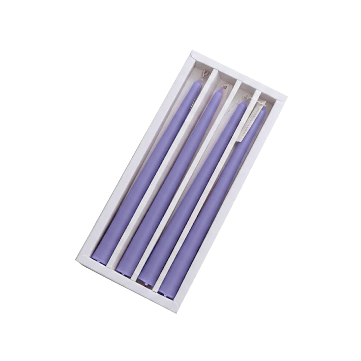 Slender Romantic Dinner Candles, Pack of 4 - Purple