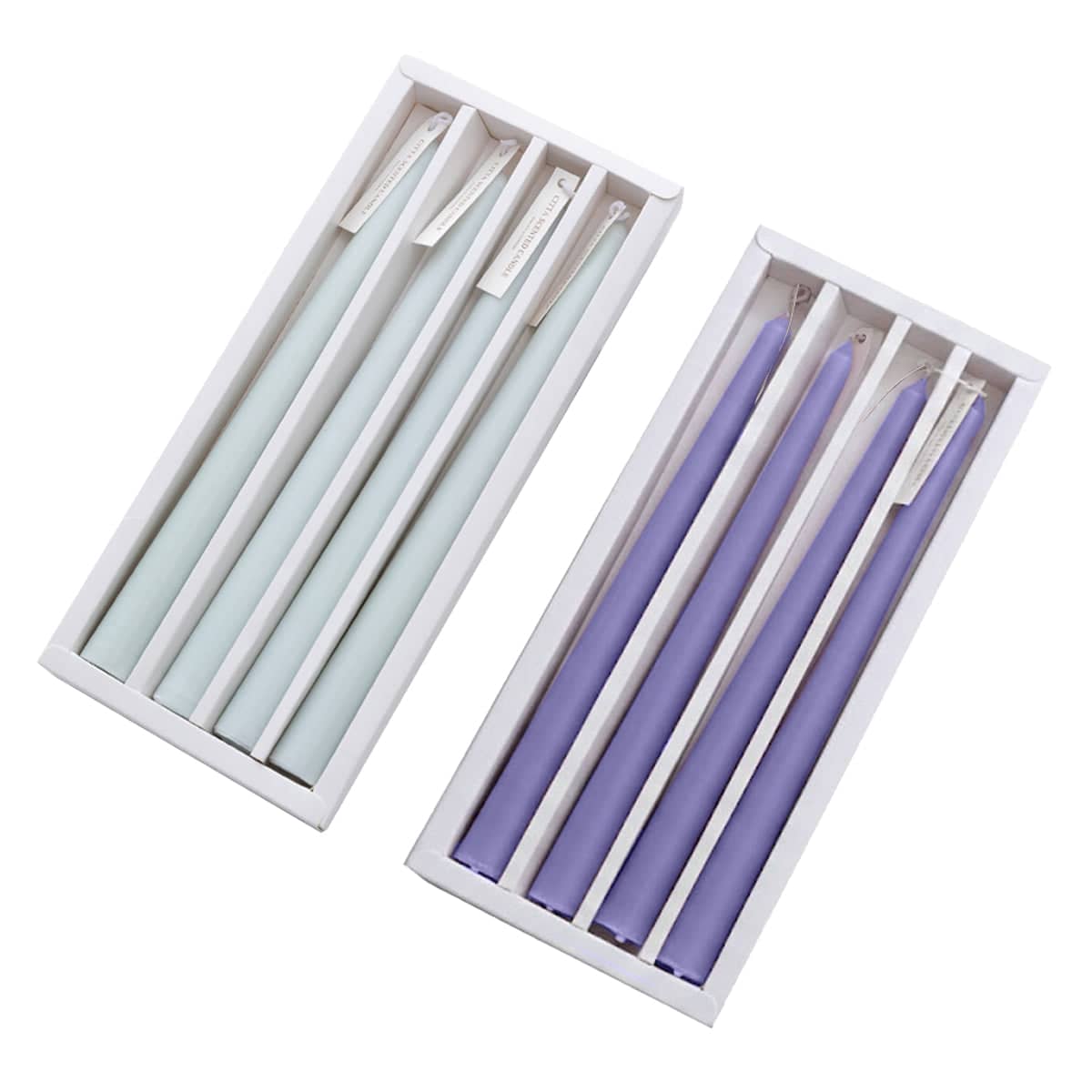 Slender Romantic Dinner Candles, Pack of 4 - Purple - view 3
