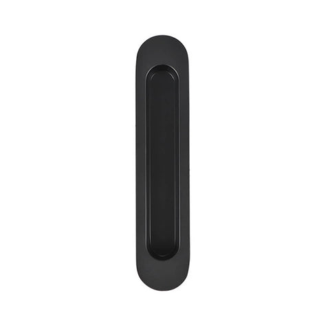 Sliding Door Handle Hidden Pull Zinc Alloy - Black