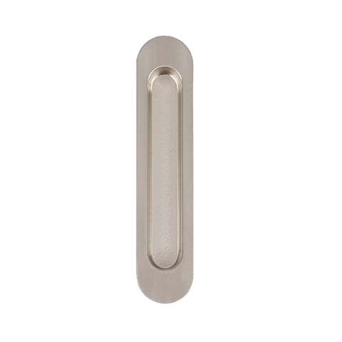 Sliding Door Handle Hidden Pull Zinc Alloy - Silver