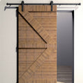 Sliding Door Track Kit with Carbon Steel Rail and Nylon Pulleys - 200 cm - view 5