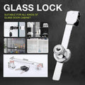 Sliding Glass Cabinet Lock with Keys, Clamp-Style Display Door Lock - Single Lock, 2 Keys - view 2