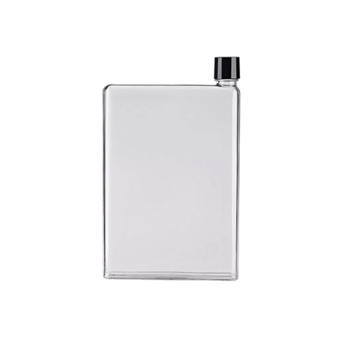 Slim Flat Water Bottle, BPA-Free Plastic Drink Bottle - Transparent 350ml