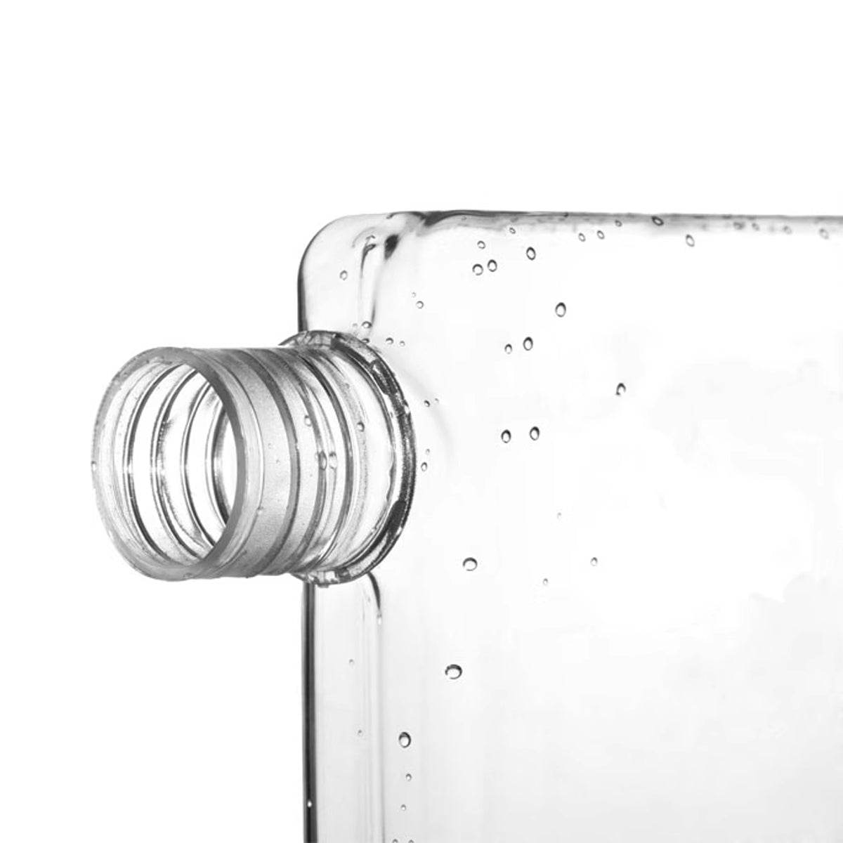 Slim Flat Water Bottle, BPA-Free Plastic Drink Bottle - Transparent 420ml - view 11