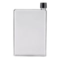 Slim Flat Water Bottle, BPA-Free Plastic Drink Bottle - Transparent 750ml
