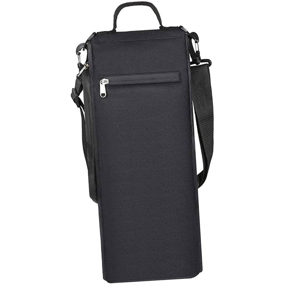 Slim Insulated Golf Cooler Bag with Shoulder Strap and Zip Pocket - Black - view 2