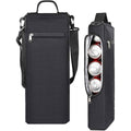 Slim Insulated Golf Cooler Bag with Shoulder Strap and Zip Pocket - Black - view 5