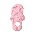 Slipper Shape Dog Chew Toy, Durable TPR Teething Toy - Pink