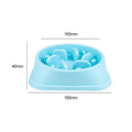 Slow Feeder Dog Bowl Non-Slip Interactive - Blue, Pack of 2 - view 4