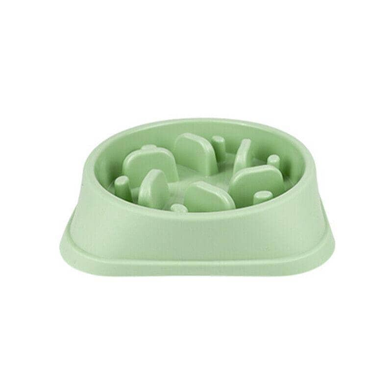 Slow Feeder Dog Bowl with Non-Slip Pads - Mint Green