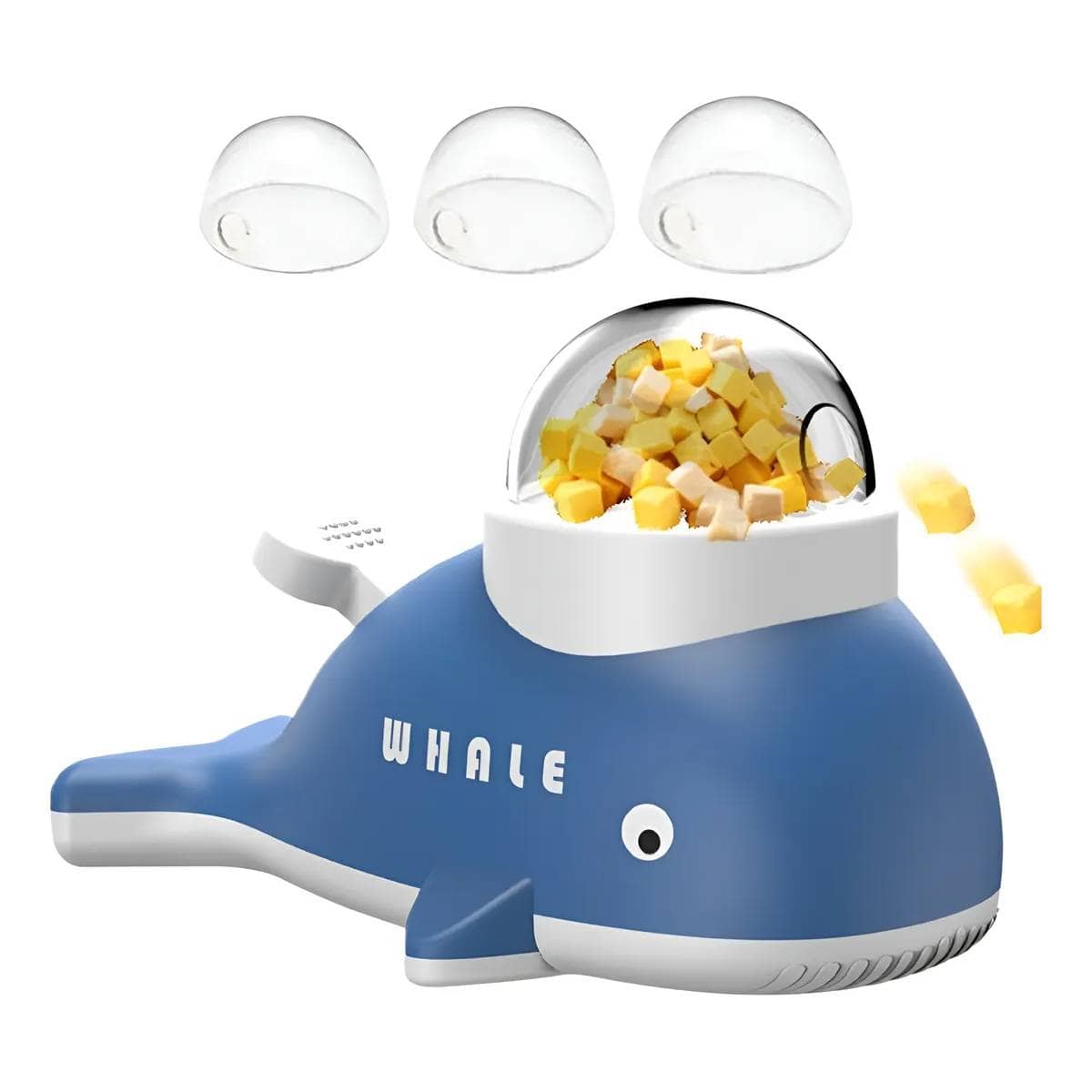 Slow Feeder Treat Toy for Cats and Dogs, Whale Shaped - view 2