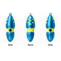 Slow Sinking Squid Jig Fishing Lure with 3D Eye - 100g - view 4