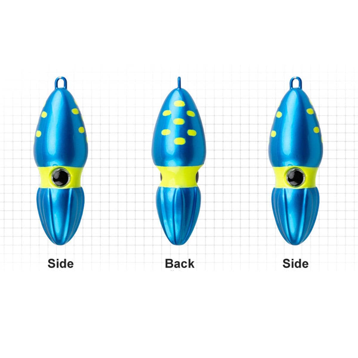 Slow Sinking Squid Jig Fishing Lure with 3D Eye - 100g - view 4