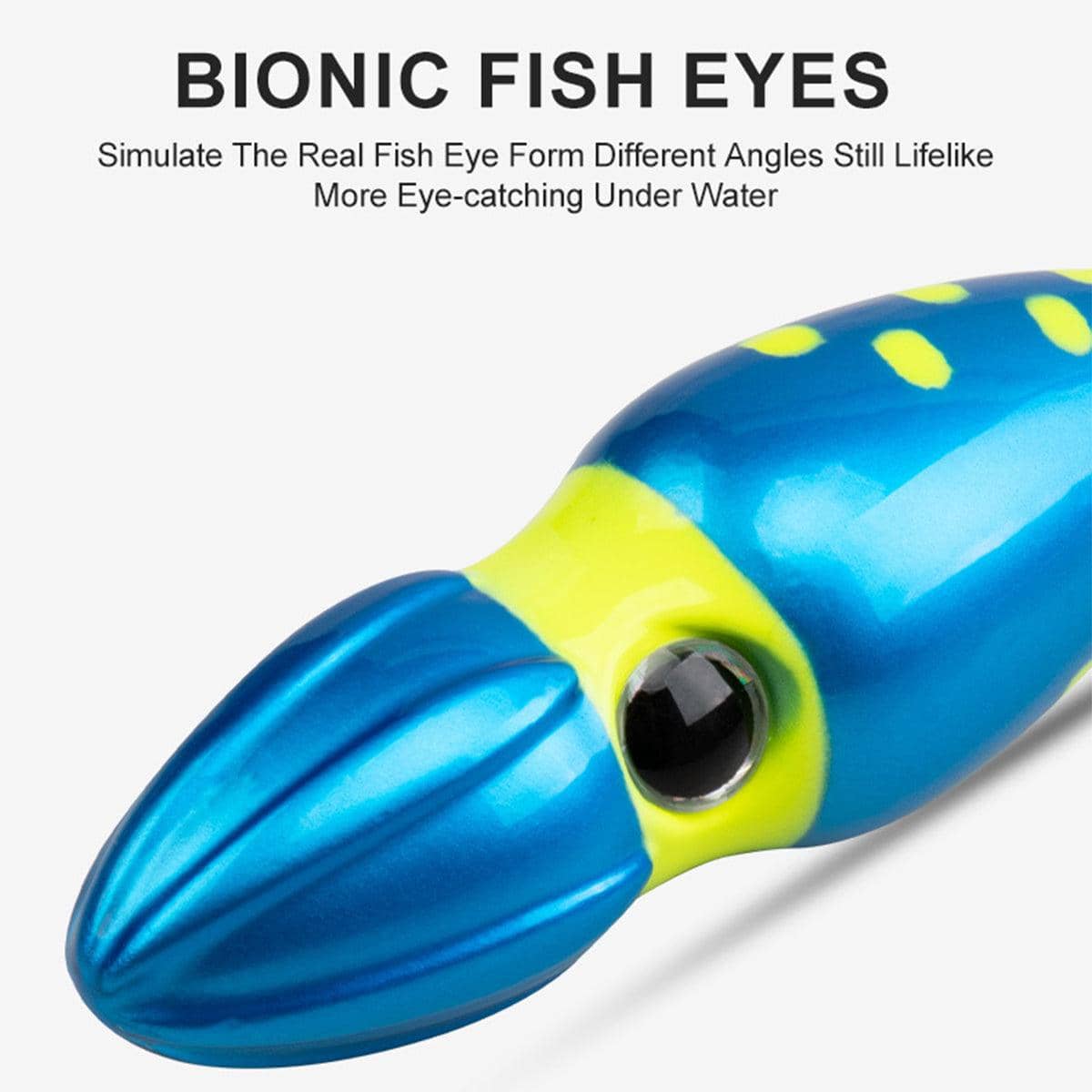 Slow Sinking Squid Jig Fishing Lure with 3D Eye - 100g - view 5