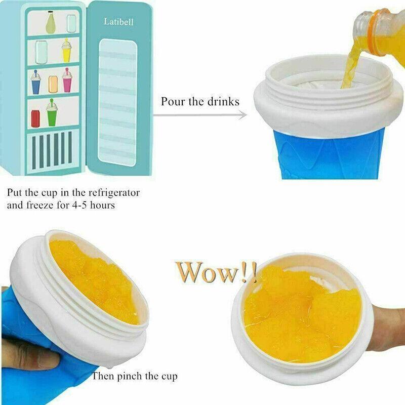 Slushie Maker Cup Quick Freeze Squeeze Cup - Green - view 7