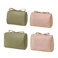 Small and Large Makeup Bag Set for Travel - Green and Pink, Set of 4 - view 2