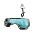 Small Animal Harness and Lead for Ferrets, Guinea Pigs and Rabbits - Aqua Blue, Size L (Neck 16-20 cm)