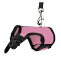 Small Animal Harness and Lead for Ferrets, Guinea Pigs and Rabbits - Pink, Size L (Neck 16-20 cm)