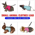 Small Animal Harness and Lead for Ferrets, Guinea Pigs and Rabbits - Pink, Size L (Neck 16-20 cm) - view 2
