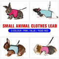 Small Animal Harness and Lead for Ferrets, Guinea Pigs and Rabbits - Pink, XL (Chest 25-40 cm) - view 2