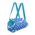 Small Dog Carrier Bag, Four-Legged Shoulder Style - Blue Polka Dot, Size M (Chest 32 cm)