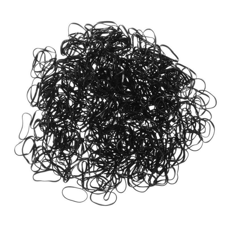Small Elastic Ponytail Holders, Pack of 400 - Black