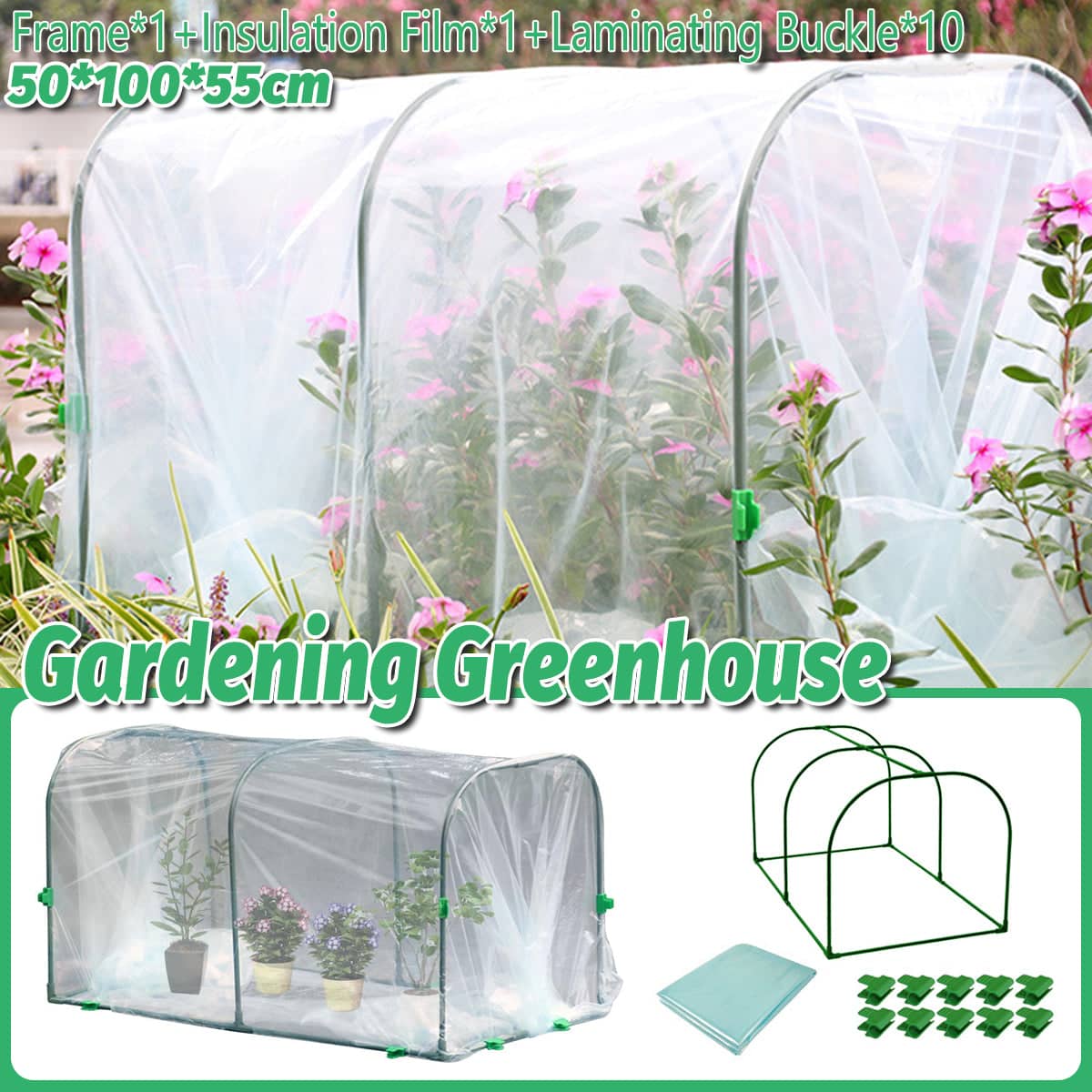 Small Horticultural Greenhouse for Plants, Flowers and Vegetable Seedlings