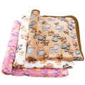 Small Paw Print Fleece Pet Blanket, 60 x 40 cm - Pink - view 3