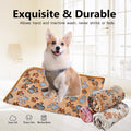 Small Paw Print Fleece Pet Blanket, 60 x 40 cm - White - view 5
