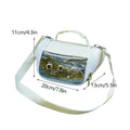Small Pet Carrying Bag Canvas Rattan Travel Carrier for Hamsters and Birds, 20 x 13 cm - view 3