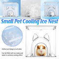 Small Pet Cooling Nest, Clear Ice House for Hamsters, 14cm