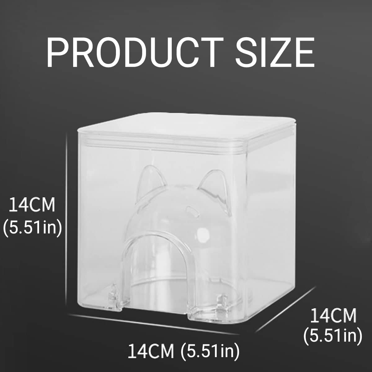 Small Pet Cooling Nest, Clear Ice House for Hamsters, 14cm - view 3