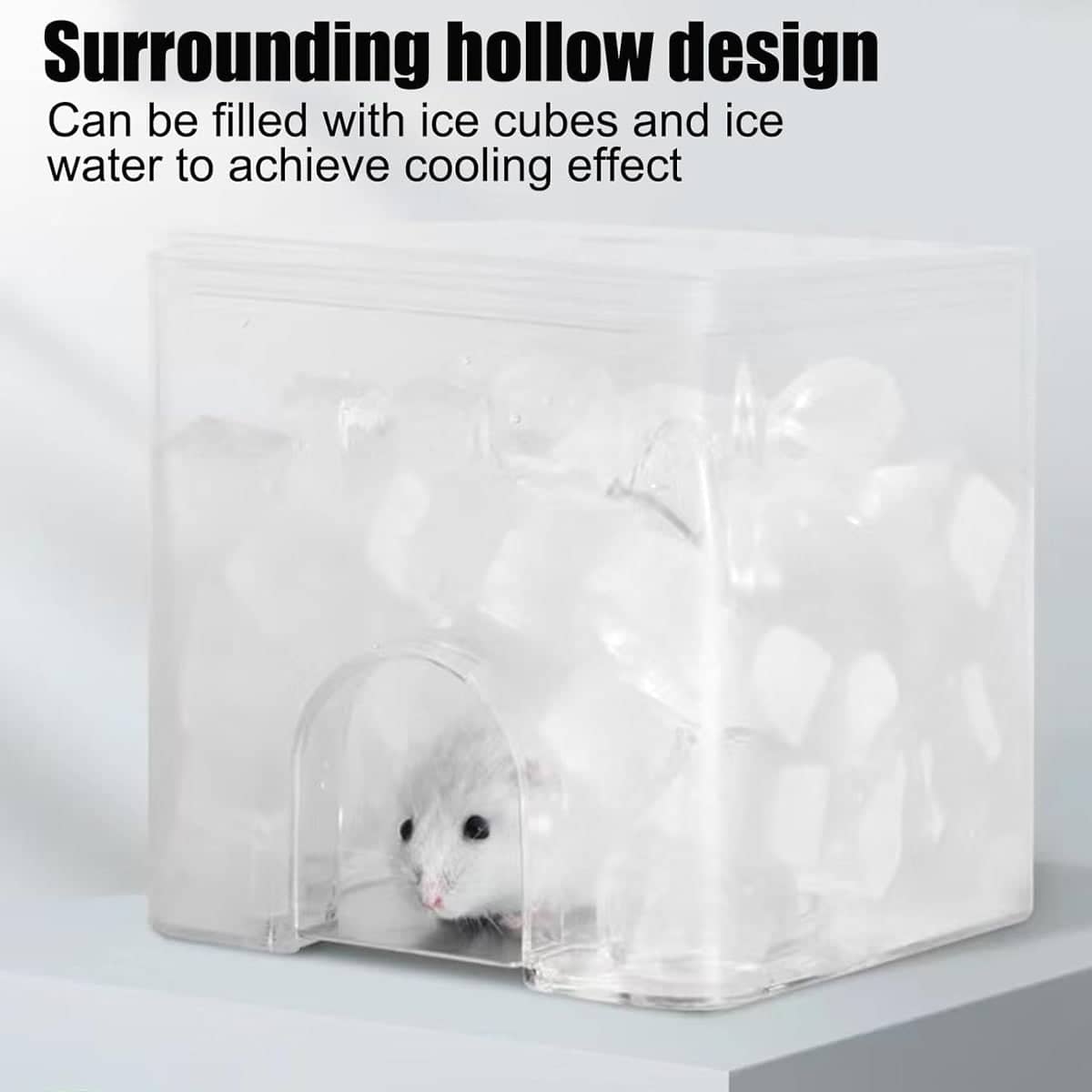 Small Pet Cooling Nest, Clear Ice House for Hamsters, 14cm - view 4