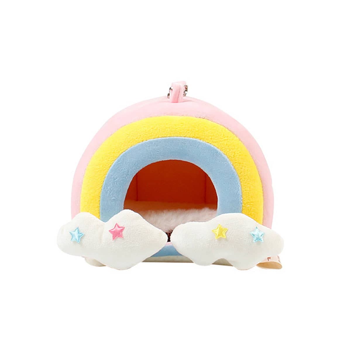 Small Pet Hammock Bed with Rainbow Design for Cage Hanging, Hamsters and Guinea Pigs - view 2
