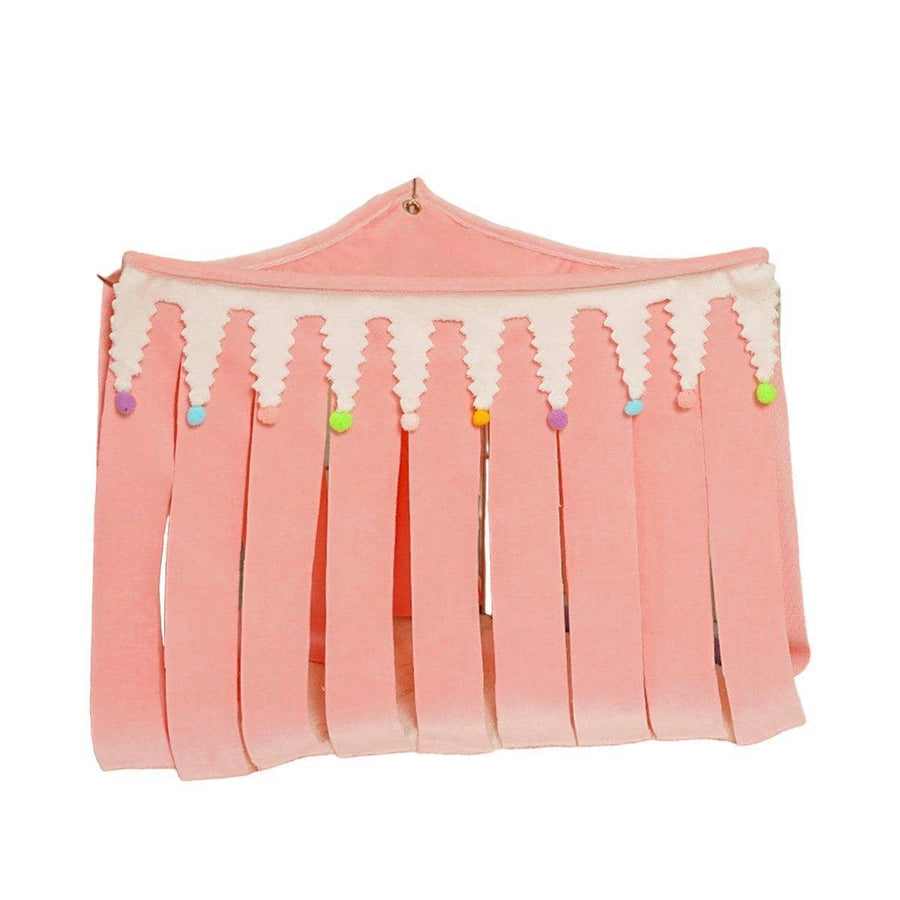 Small Pet Hammock Hideout House with Tassel Shelter - Pink, Medium (40 x 30 cm)