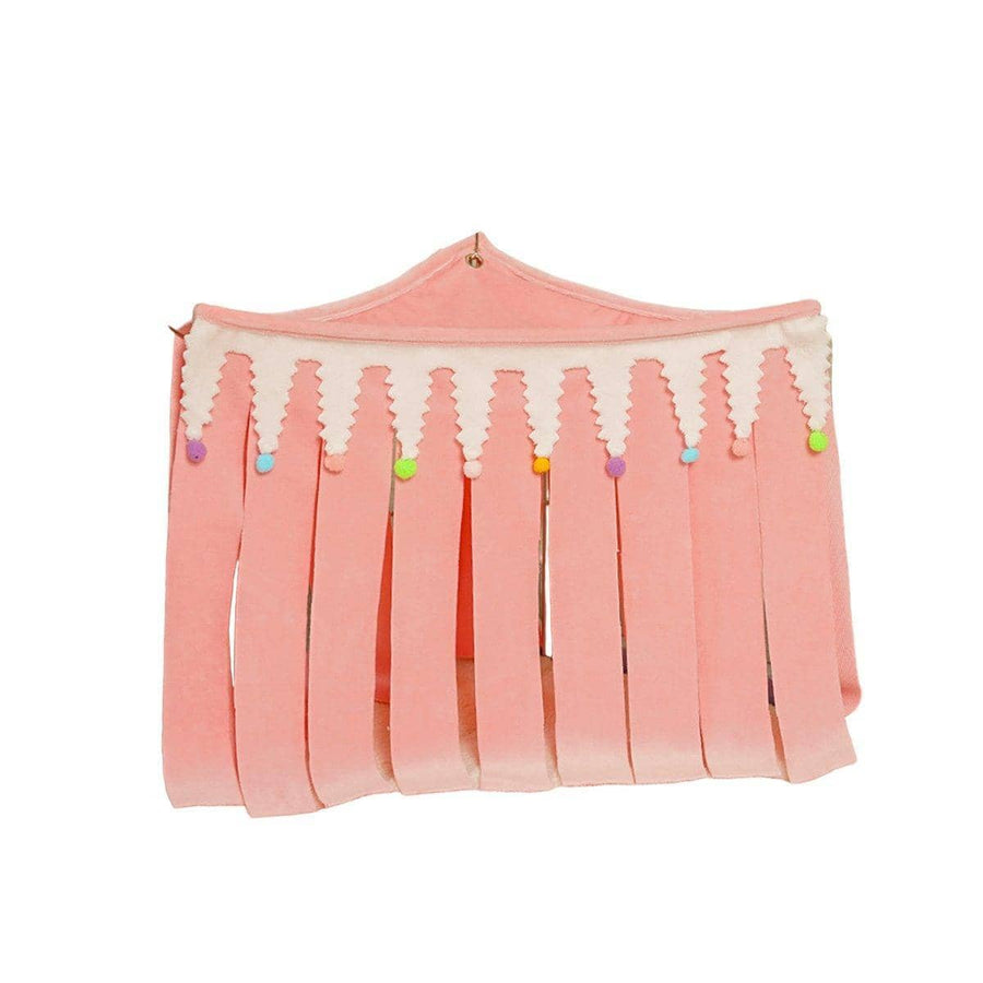 Small Pet Hammock Hideout House with Tassel Shelter - Pink, Small (30 x 23 cm)