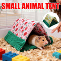 Small Pet Tent Sleep Mat 2-In-1 Foldable Cosy Pet Den - Yellow Pineapple Print - view 2